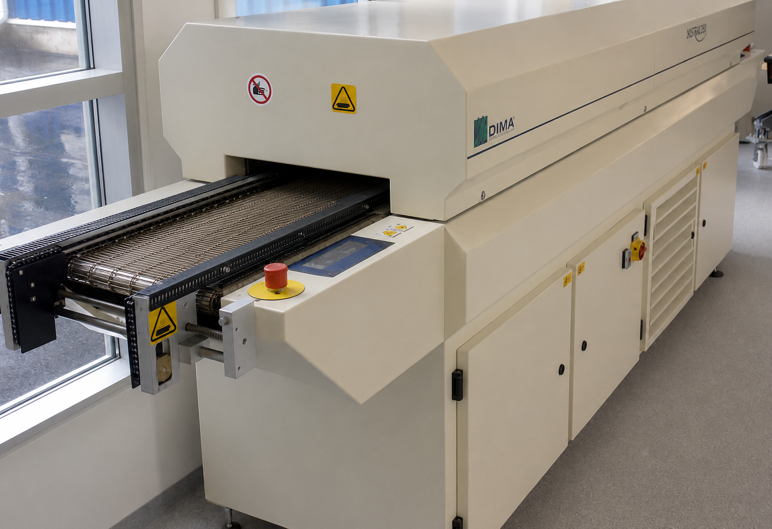 DIMA reflowugn i vår svenska elektronikproduktion